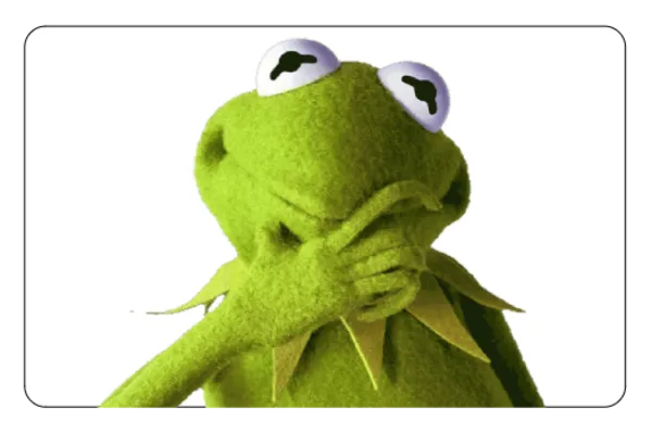 Kermit the Frog pas sticker, zit-op-een-stoel meme