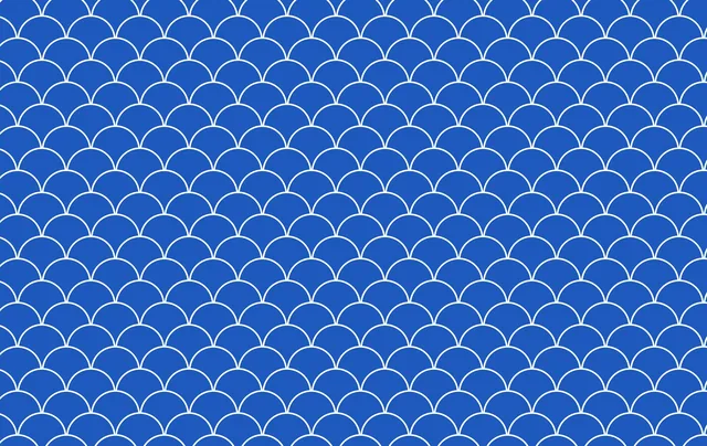 Visschubben blauw