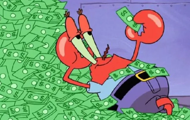Krabs - pinpas sticker