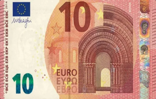 10 Euro Biljet - pinpas sticker