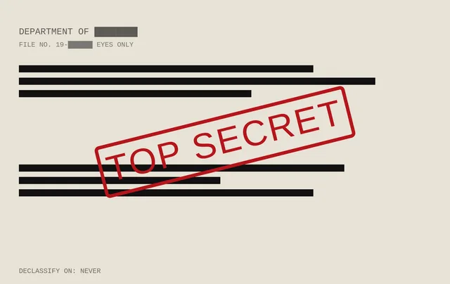 Pas sticker Top Secret