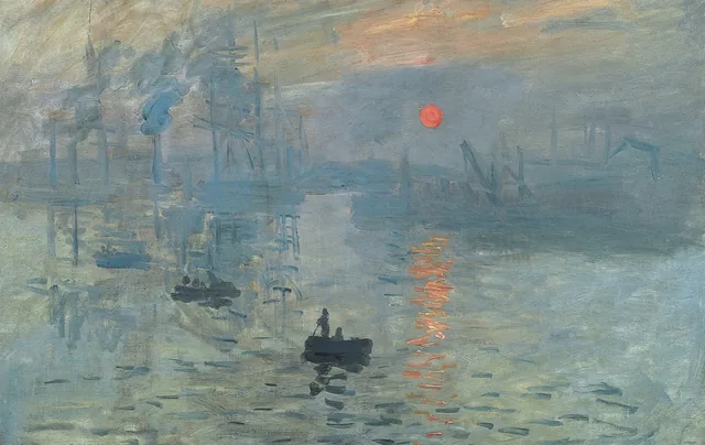 Impressie, zonsopgang - pinpas sticker