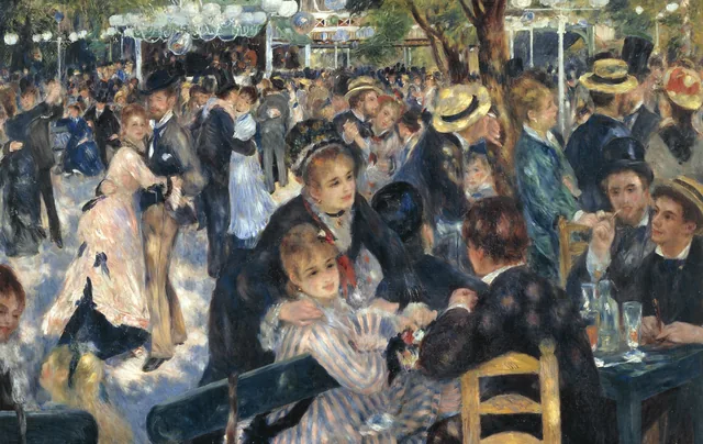 Bal in de Moulin de la Galette - pinpas sticker