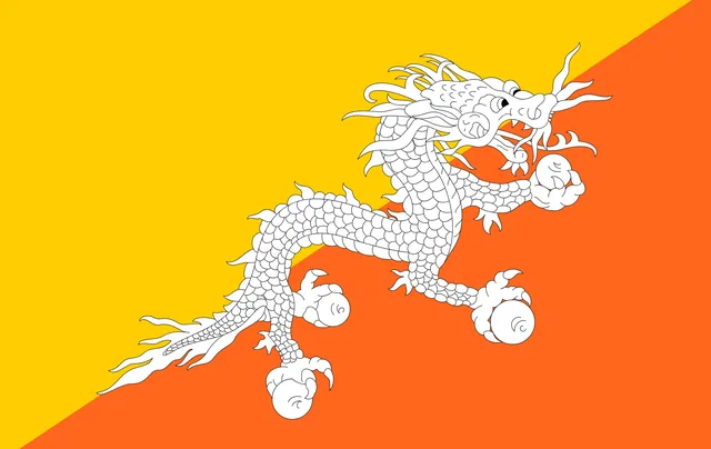 Bhutan - pinpas sticker