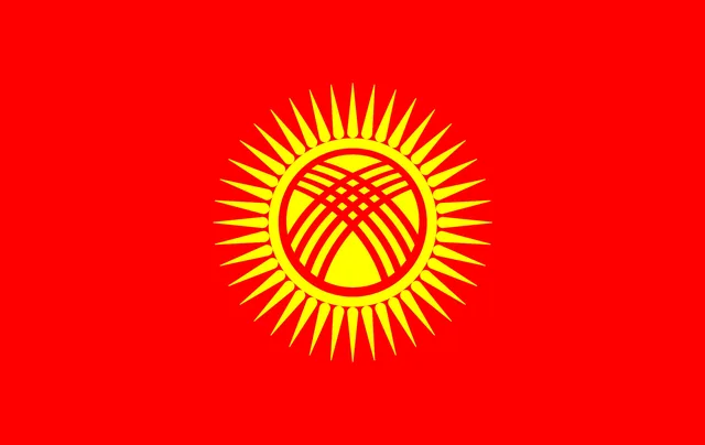 Kirgizië - pinpas sticker