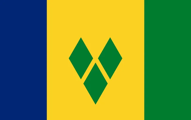 Saint Vincent en de Grenadines - pinpas sticker