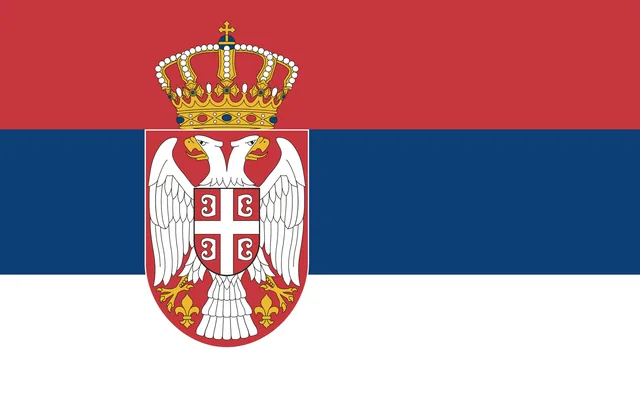 Servië - pinpas sticker