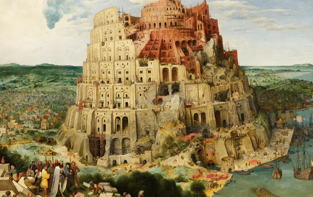 De toren van Babel - pinpas sticker