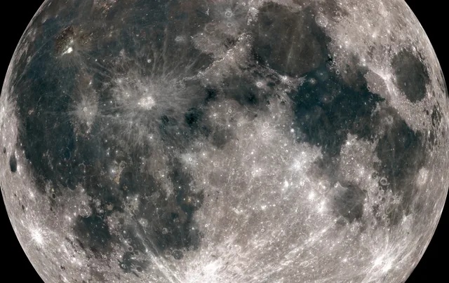 De volle maan - pinpas sticker