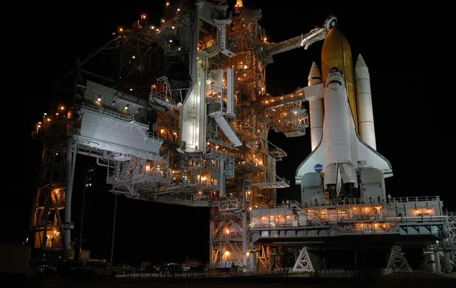 Shuttle-lancering