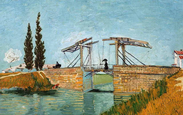 De brug van Langlois - pinpas sticker