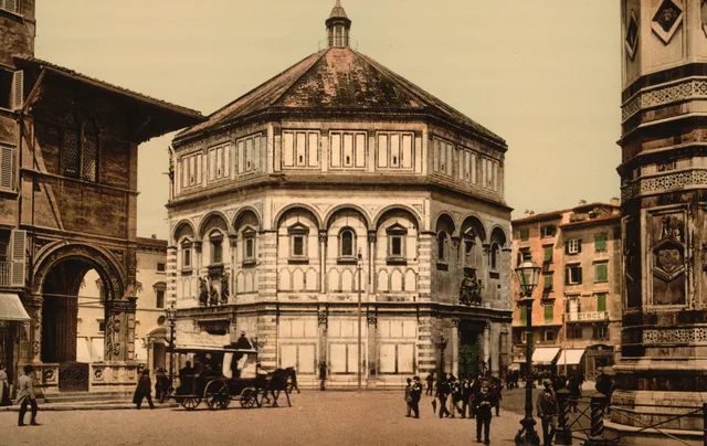 Florence rond 1900 - pinpas sticker