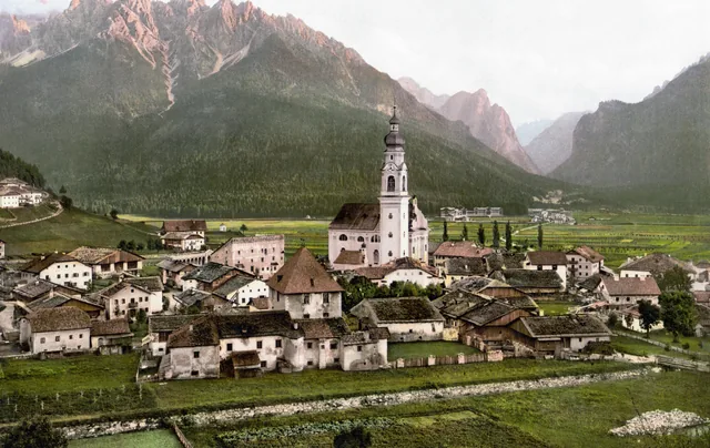 Pas sticker Toblach rond 1900