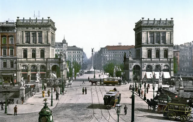 Berlijn rond 1900 - pinpas sticker