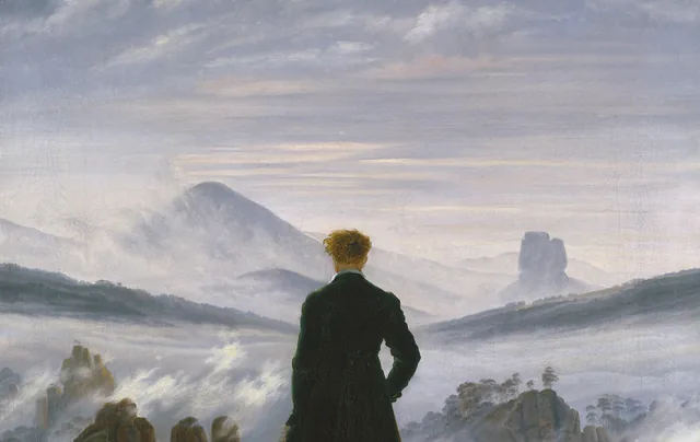 De wandelaar boven de nevelzee