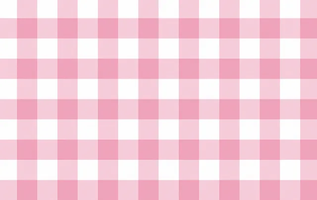 Pas sticker Gingham roze