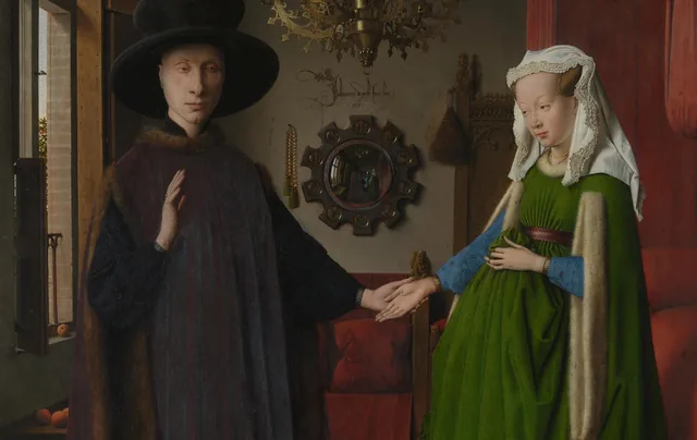 Het Arnolfini-portret (detail)